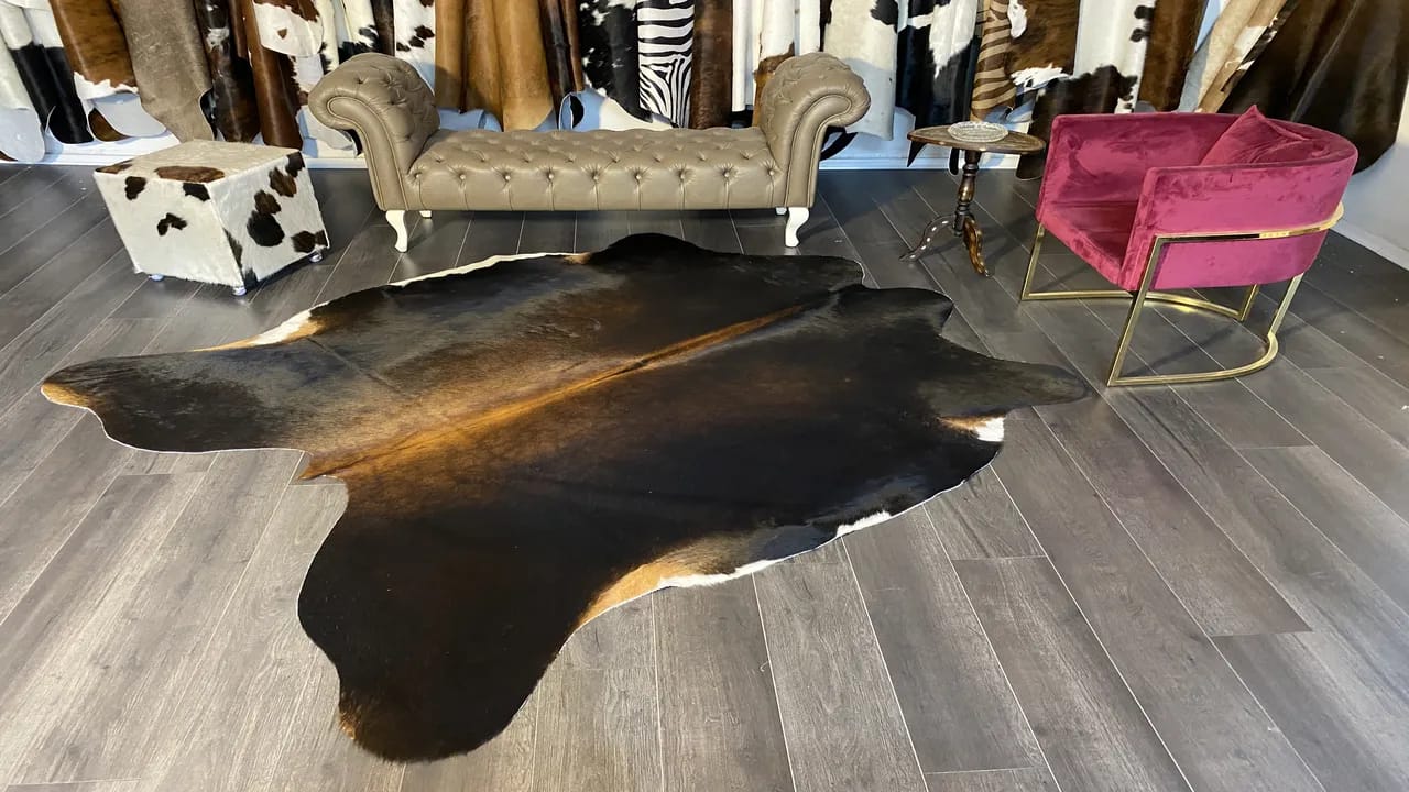 Fiesta Leather Art Hakiki Deri Dana Postu Mix Kahve 195x 235 - 1