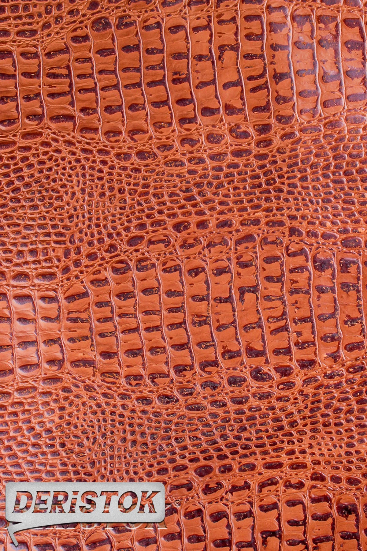 Dana Derisi Desen Baskılı Vidala Taba Kroko - 1