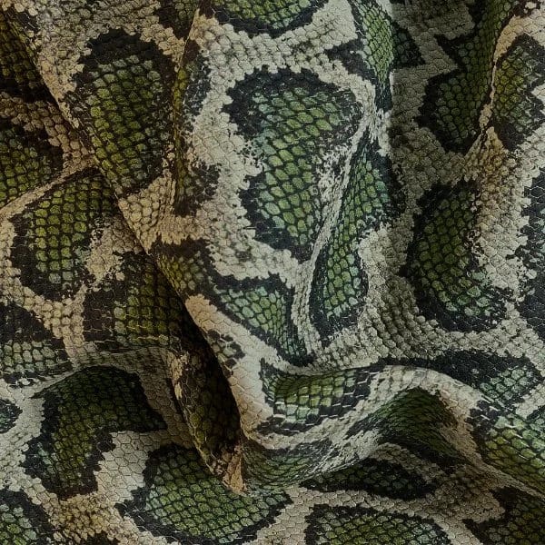Python Classica Klasik Piton Baskılı Hakiki Deri Taba - 1