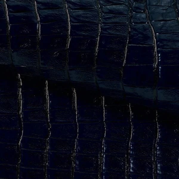 Alligator Rugan Kroko Hakiki Deri Lacivert - 1