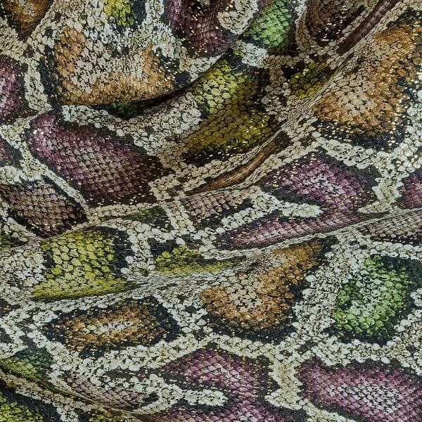 Prime Python Piton Baskılı Hakiki Deri Çok Renkli - 1