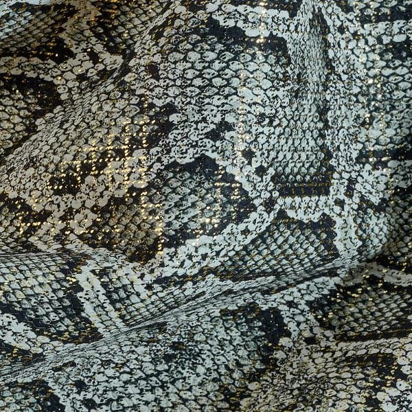 Prime Python Piton Baskılı Hakiki Deri Siyah - 1