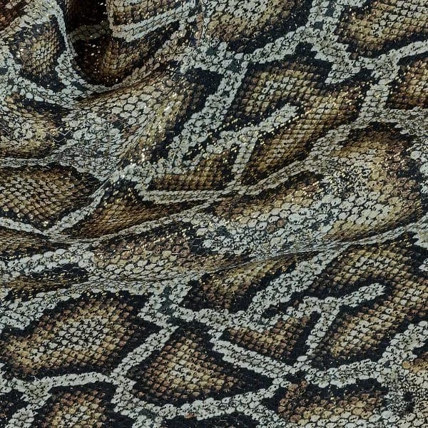 Prime Python Piton Baskılı Hakiki Deri Kahverengi - 1
